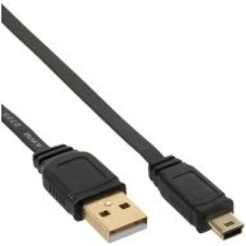 Kabel USB InLine USB A - Mini USB A 0.3m czarny (3