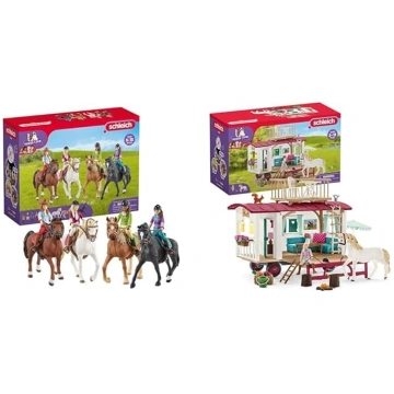 SCHLEICH 72221 Zirgu kluba izjādes un 42593 Zirgu 