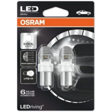 OSRAM LED spuldze 2W 12V BA15S 5XBLI2 4K