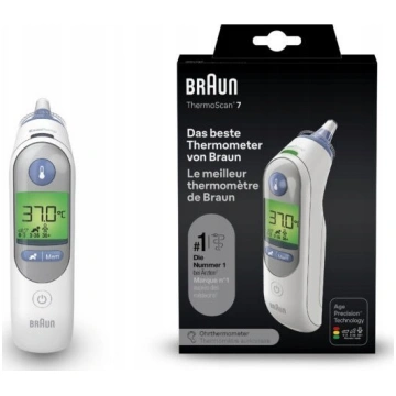 Braun thermometer ThermoScan 7+ (white/blue infrar