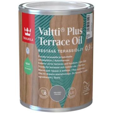 Tikkurila Valtti Plus Terrace Oil pelēka terases e