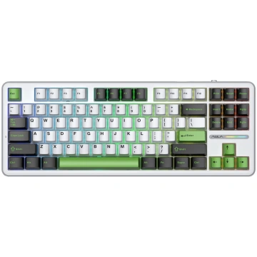 AULA Gasket F87 Thunder Black GrayWoodV3 RGB Keybo