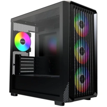 Montech Korpuss|MONTECH|mikro ATX/Mini-ITX|melns|X