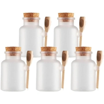 Iepakojumā 5 300 ml matēta caurspīdīga plastmasas