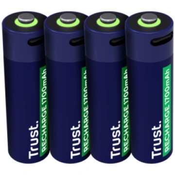 Baterijas Trust USB-C Rechargeable AA Batteries (2