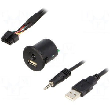 USB/AUX adapter | Fiat | USB A socket,Jack 3,5mm 4