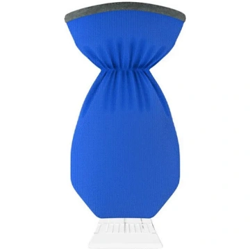 Blue snow scraper