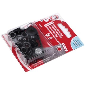 Iesitamie riņķīši / Luversi Ø10mm - 5 melns