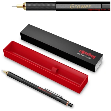 Rotring 800 0,5 Black Automātiskais zīmulis ar gra