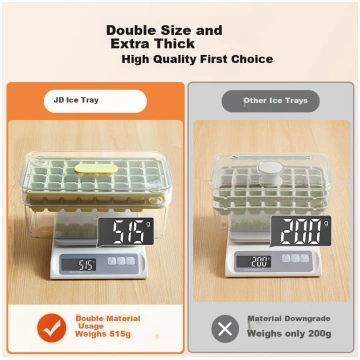 JD Original Ice Cube Mold, Ice Tray for Making Fro