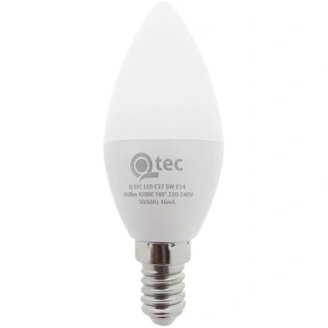LED Spuldze Qtec C35 E14/5W/230V 4200K Baterie Cen