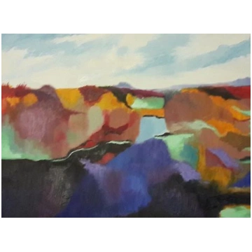 Glezna, R.Piņņa improvizācija, 60x80, a/e, 2016