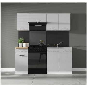 5-daļu ēdamistabas komplekts Black Red White Junon