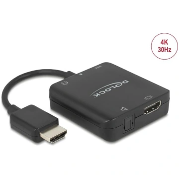 Delock HDMI Audio Extractor 4K 30 Hz compact | 627
