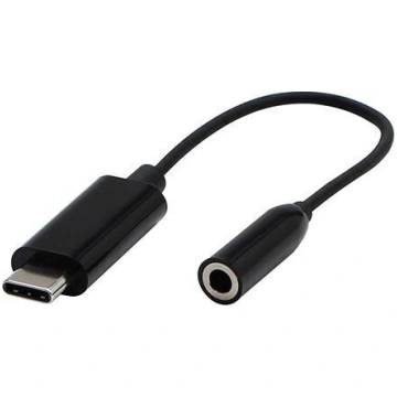 Adapteris USB USB-C - Jack 3.5mm Melns Nav norādīt