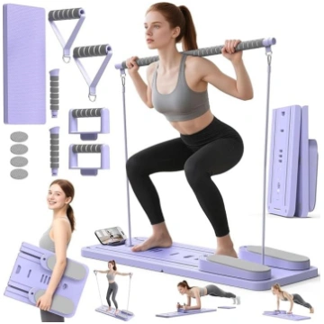 Pilates dēlis ar uzlabojumiem, 6-in-1 salokāms Pil