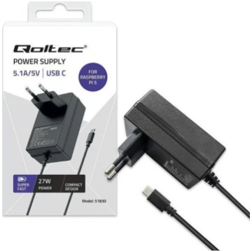 „Qoltec“ lādētājs „Super FAST PD“ paredzēts „Raspb