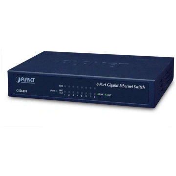 Planet 8-P 10/100/1000Mbps Gigabit Ethernet Switch