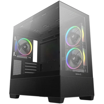 Deepcool Case CG380 3F Black Micro ATX R-CG380-BKA