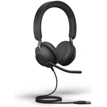 Vadu austiņas Jabra Evolve2 40 SE, melns krās