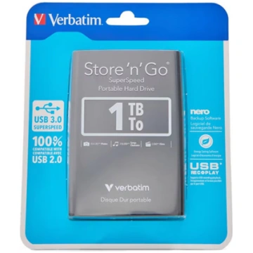 Verbatim 53023 1TB Store n Go USB 3.0 2.5 Inch Ext