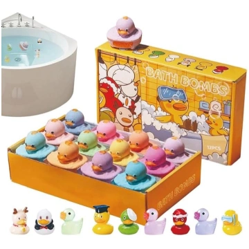 Badebonbons - 12 Stück mit süßen Enten,Kinder Dusc
