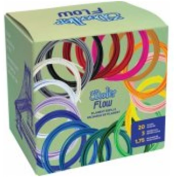 3Doodler Flow 1,75mm 20pcs izejmateriāls FLOW-FILS