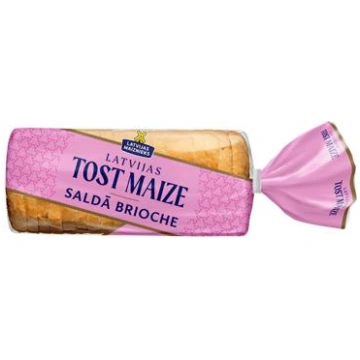 Saldā tostermaize Latvijas Tost Maize Brioche LATV