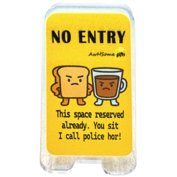 Desk Sign Mini Memo Clip - No Entry Awhsome Gifts