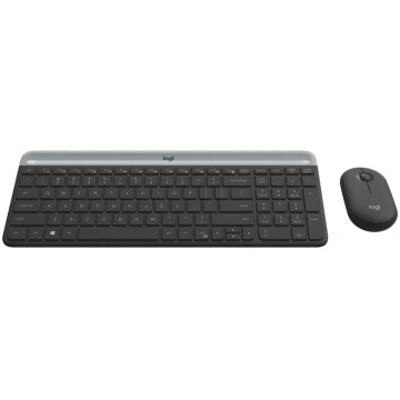 Logitech Keyboard and Mouse Set Slim Wireless Comb