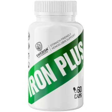 SWEDISH SUPPLEMENTS Iron Plus kapsulas, 60 gab