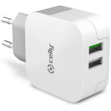 Telefona lādētājs Celly Universal Dual USB Turbo T