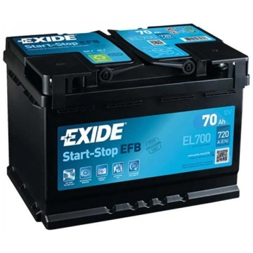 Akumulators EXIDE EL700 70 Ah 720 A EFB