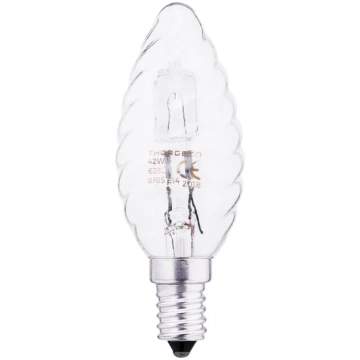Halogēna spuldze 42W E14 BF35 240V sveces formas, 