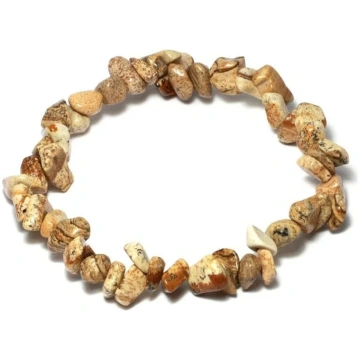 Landscape Jasper - Elastic Bracelet in "Chips" TEN