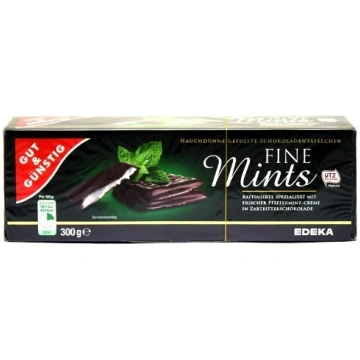 GG Fine Mints šokolādes plāksnītes ar piparmētru g