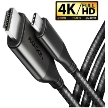 Axagon Video kabeļa adapters RVC-HI2MC, 1.8 m, 4K/