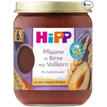 HiPP bioloģiskie augļu un graudu maisījumi „Plūme 