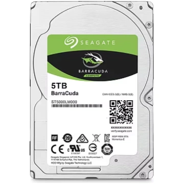 Seagate BarraCuda, 5TB, 5400rpm, 128MB, SATA III (