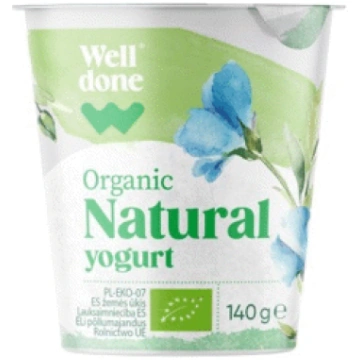 BIO jogurts WELL DONE Natural 140g