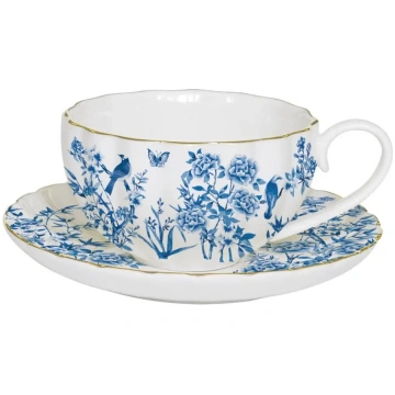 Porcelāna tase ar apakštasi EASY LIFE Paradise Gar