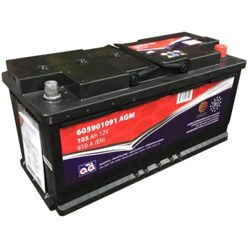Auto akumulators AD 105Ah 910A AGM