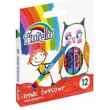 Krītiņi vaska 12 krāsas Fiorello GR12