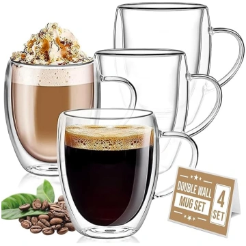 CRYSTALIA divstūra Latte Macchiato glāzes, 4 glāžu