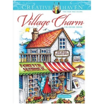Creative Haven Village Charm Coloring Book