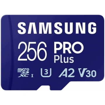 Samsung microSD Card Pro Plus 256 GB, MicroSDXC, F