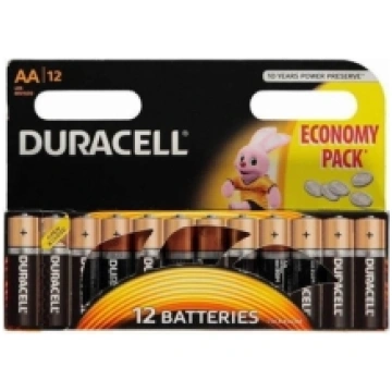 Duracell LR6 AA Batteries - 12 Pack 5000394203334 