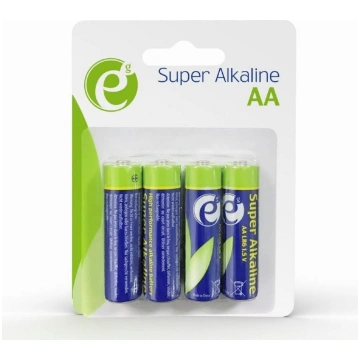 Gembird Alkalīna baterijas AA 4 pak, 1.5V, 4 gab.,