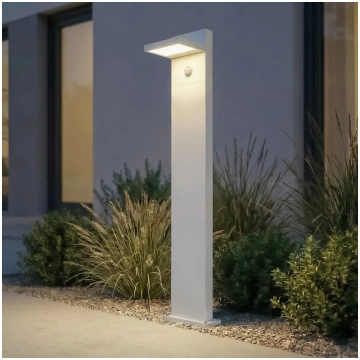 Lucande LED ceļa apgaismojums Silvan, balts, 100 c