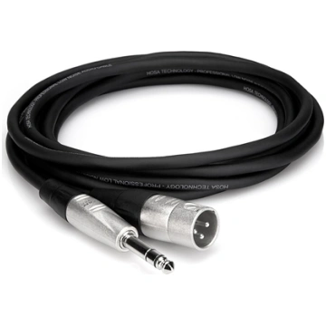 Kabel Hosa Jack 6.3mm - XLR 3.05m srebrny (HSX-010